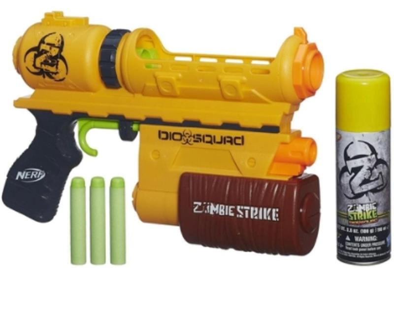 Nerf Zombie Strike Biosquad com 3 Dardos - 1 Refil de Repelente